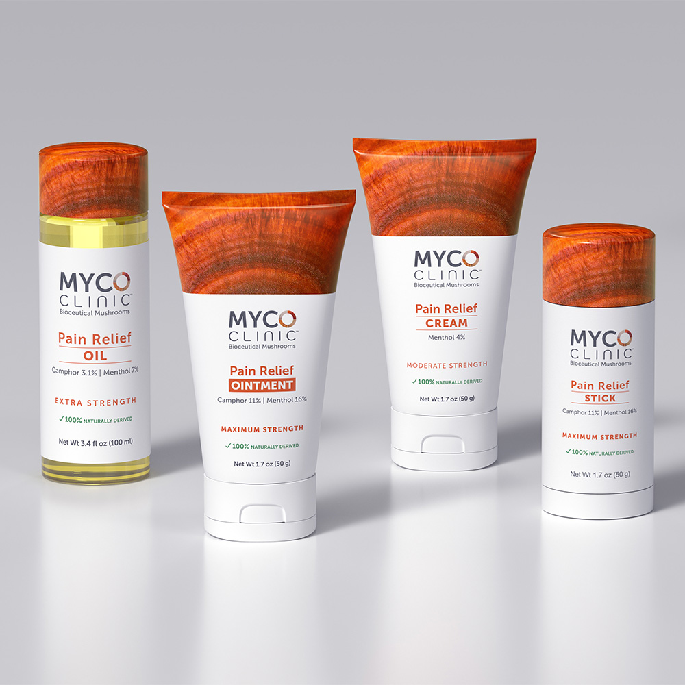 group shot of myco clinic products