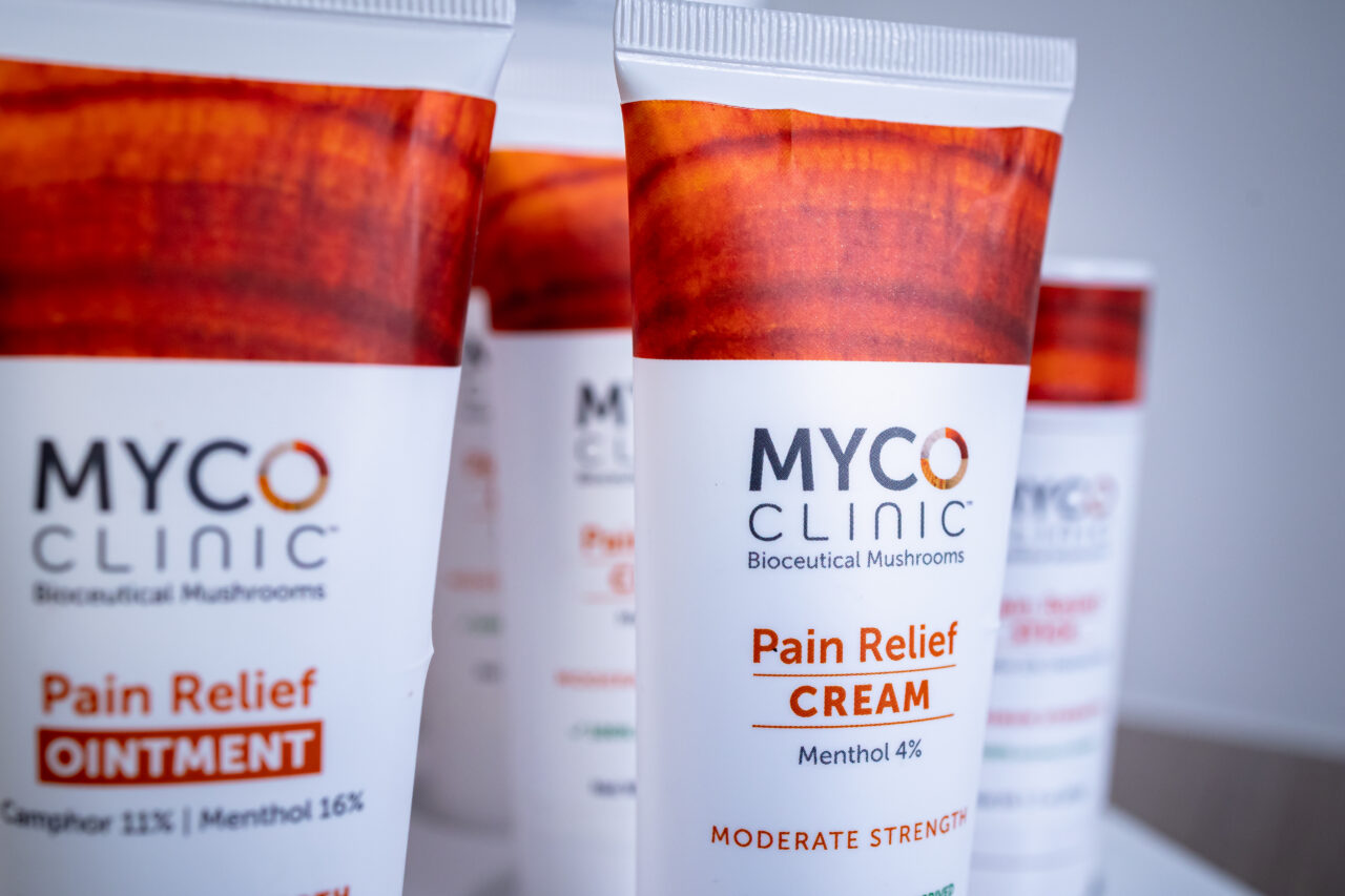 Close up of MYCO CLINIC topicals