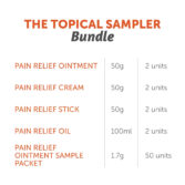 The topical sampler bundle - product list