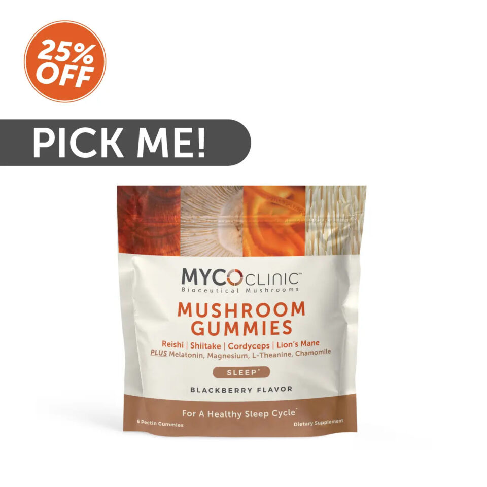 MYCO CLINIC - SLEEP Mushroom Gummies, 6 count pouch, 25% Off