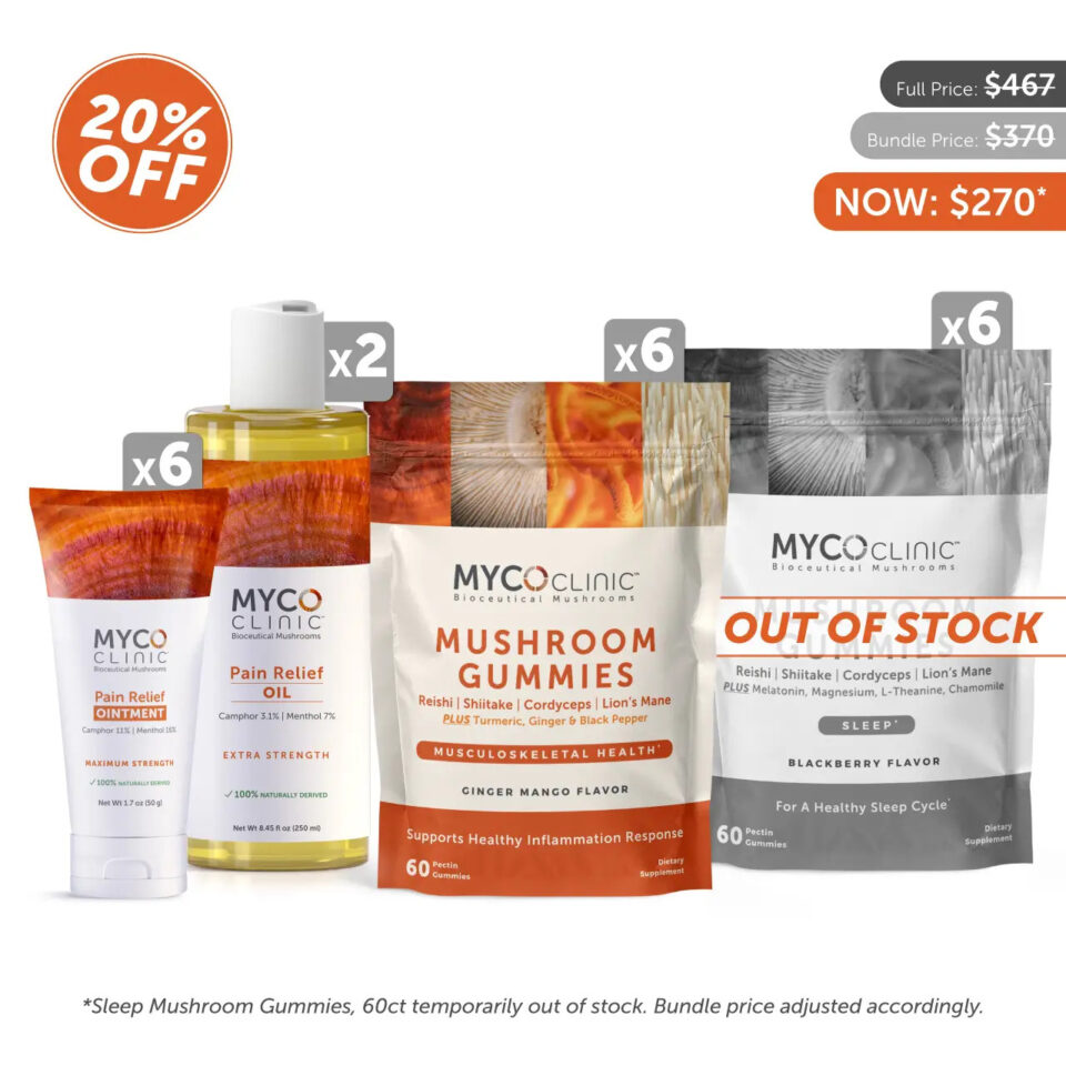 MYCO CLINIC - The Wellness Bundle - 25% off, sleep gummies out of stock